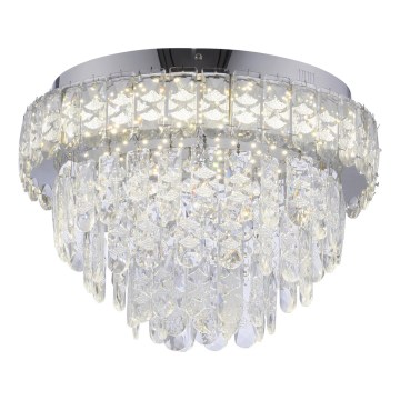 JUST LIGHT. 15092-17 - Plafoniera LED KULUNKA LED/33W/230V Ø 38 cm cromo lucido