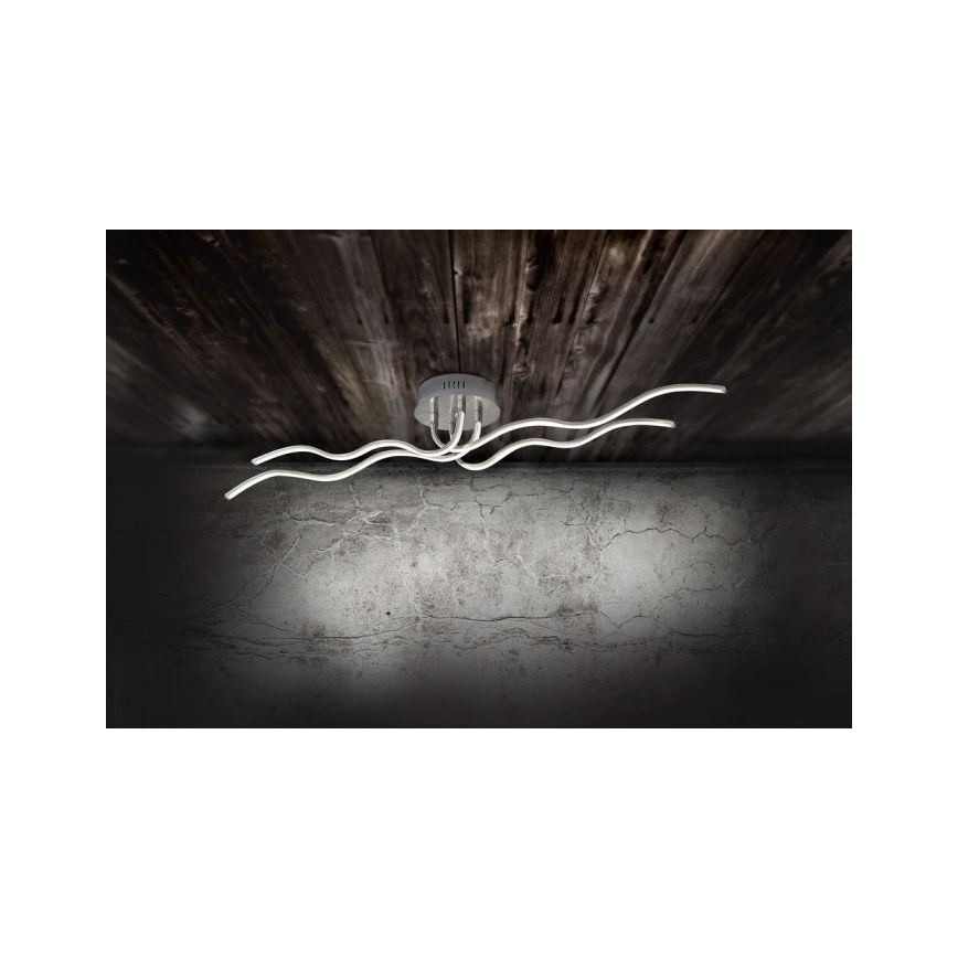 JUST LIGHT. 15126-55 - LED-Anbauleuchte WAVE LED/29,4W/230V matt Chrom