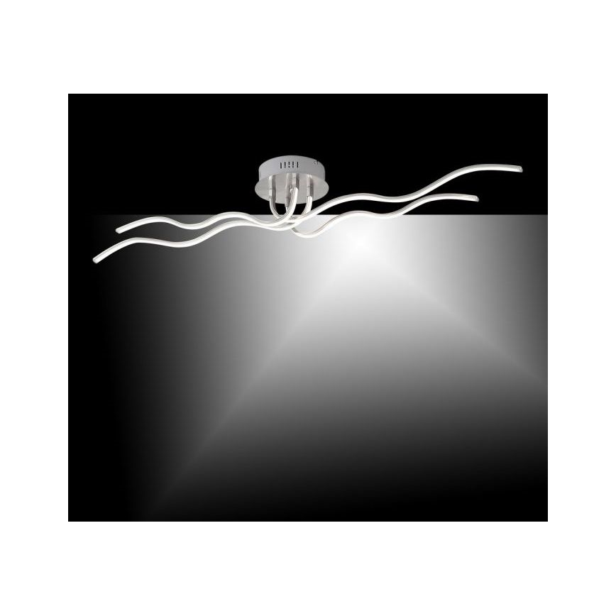 JUST LIGHT. 15126-55 - Plafonnier WAVE LED/29,4W/230V chrome mat