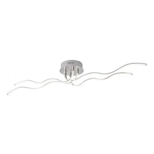 JUST LIGHT. 15126-55 - Plafonnier WAVE LED/29,4W/230V chrome mat