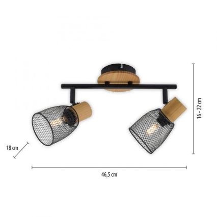 JUST LIGHT. 15192-79 - Spot TAMIS 2xE14/10W/230V