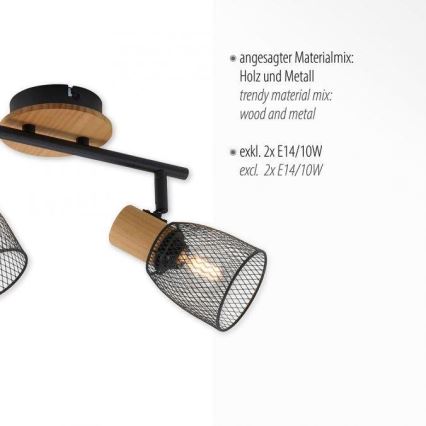JUST LIGHT. 15192-79 - Strahler TAMIS 2xE14/10W/230V