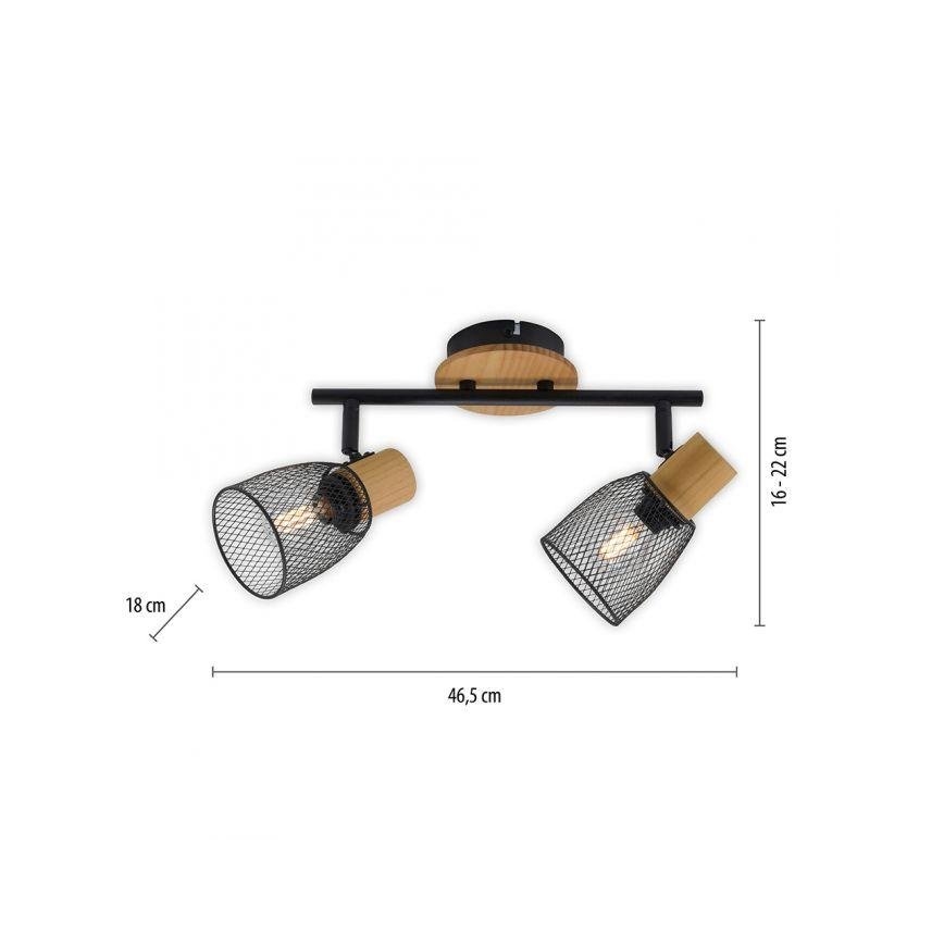 JUST LIGHT. 15192-79 - Strahler TAMIS 2xE14/10W/230V