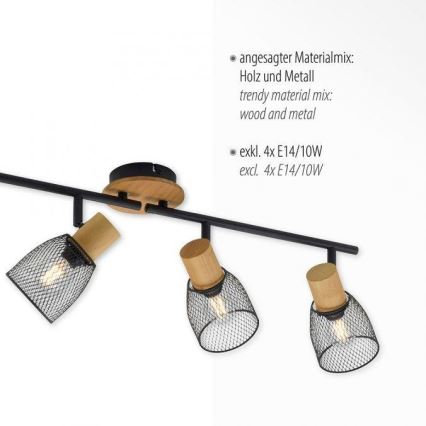 JUST LIGHT. 15194-79 - Strahler TAMIS 4xE14/10W/230V