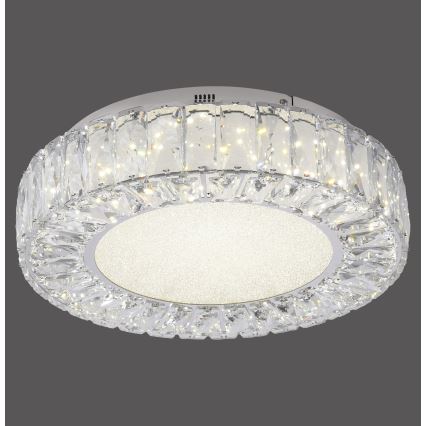 JUST LIGHT. 15221-17 - Plafoniera LED KULUNKA LED/32W/230V Ø 37 cm cromo lucido