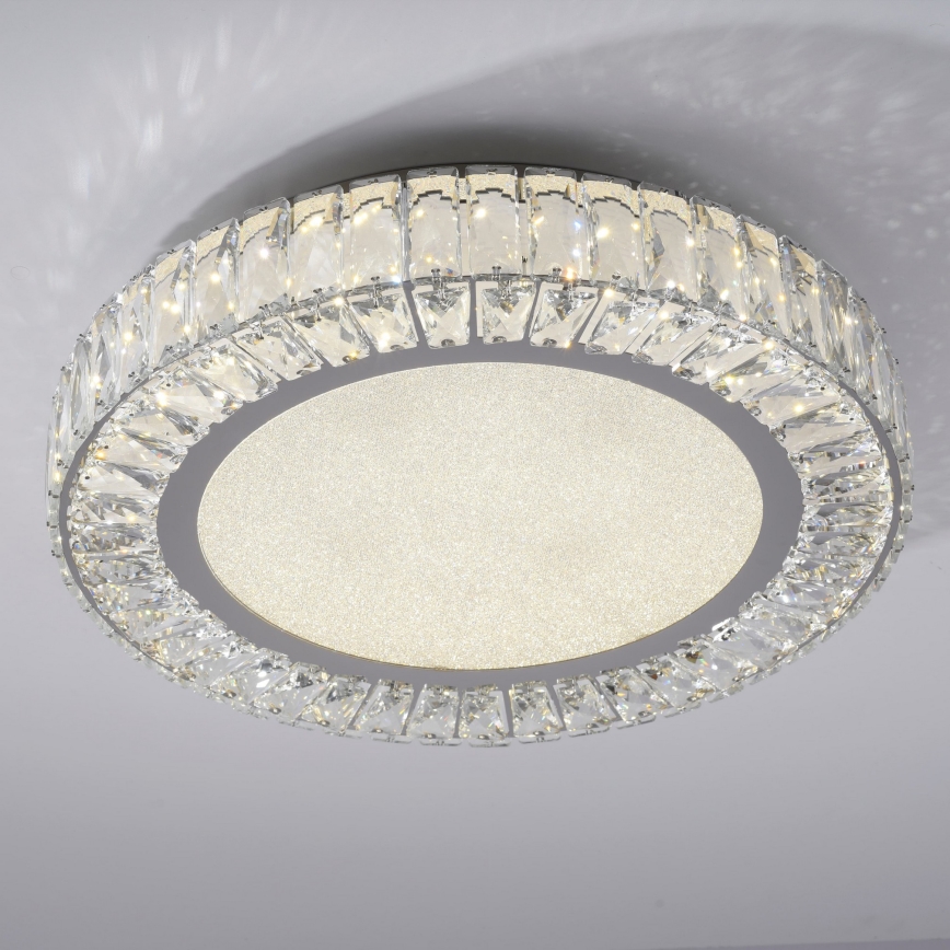 JUST LIGHT. 15222-17 - Plafoniera LED KULUNKA LED/46W/230V Ø 50 cm cromo lucido