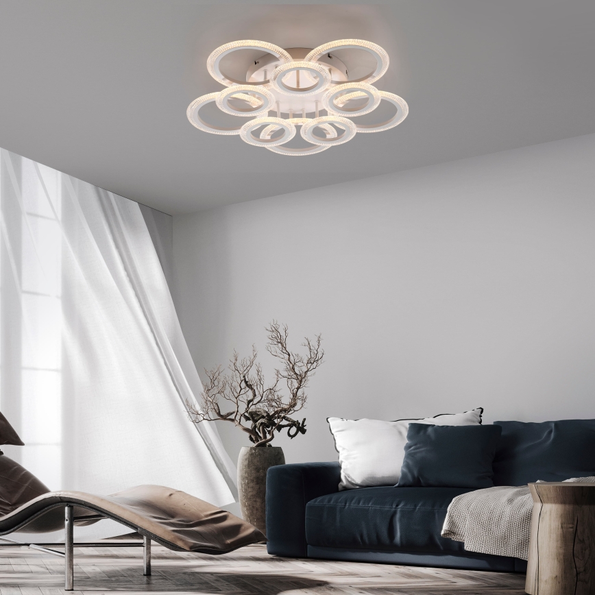 JUST LIGHT. 15268-16 - LED-Deckenleuchte CRYSTALLO LED/48,5W/230V Ø 68,6 cm weiß