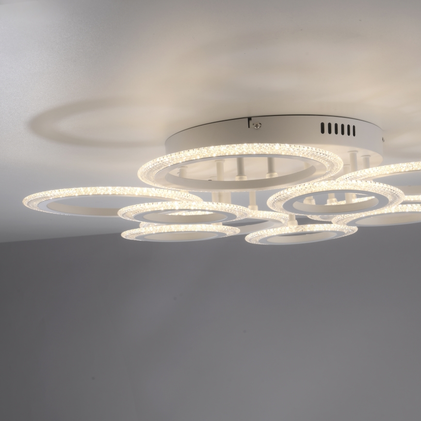 JUST LIGHT. 15268-16 - LED-Deckenleuchte CRYSTALLO LED/48,5W/230V Ø 68,6 cm weiß