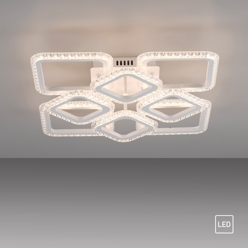 JUST LIGHT. 15269-16 - LED Deckenleuchte CRYSTALLO LED/43,5W/230V 49x49 cm weiß