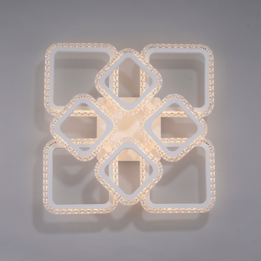 JUST LIGHT. 15269-16 - Plafoniera LED CRYSTALLO LED/43,5W/230V 49x49 cm bianco