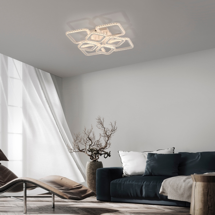 JUST LIGHT. 15269-16 - Plafonnier LED CRYSTALLO LED/43,5W/230V 49x49 cm blanc