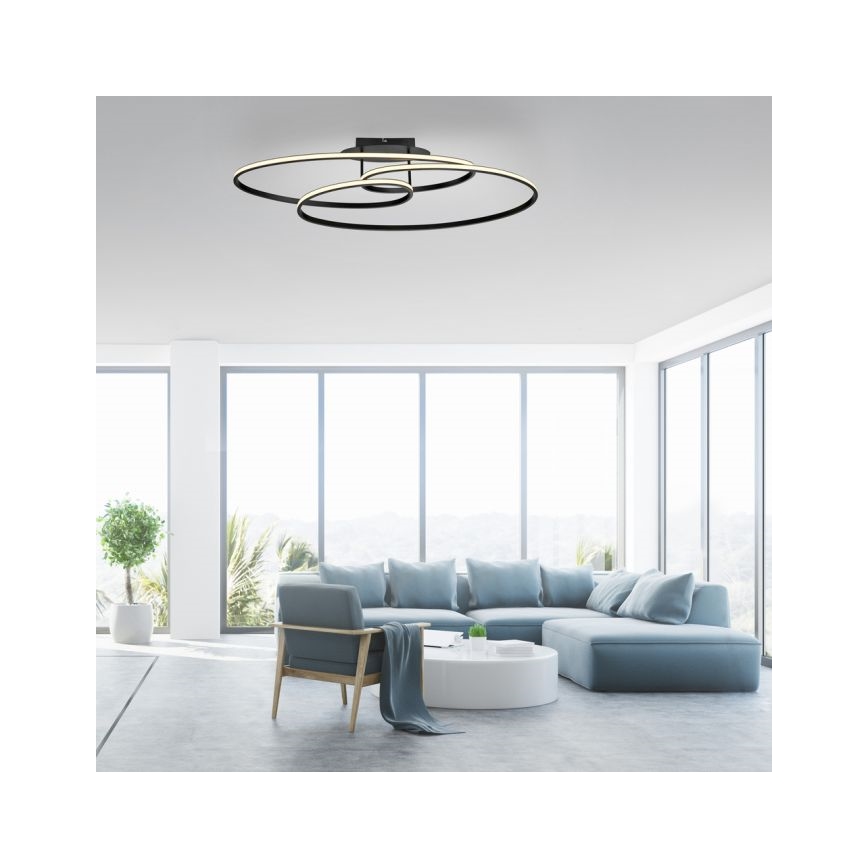 JUST LIGHT. 15321-18 - LED-Deckenleuchte LUMACA LED/33W/230V schwarz