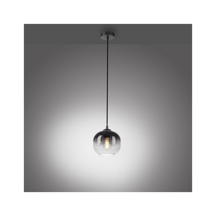 JUST LIGHT. 15420-18 - Lampadario a sospensione con filo ZEA 1xE27/25W/230V nero