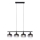 JUST LIGHT. 15421-18 - Lampadario a sospensione con filo ZEA 4xE14/25W/230V nero