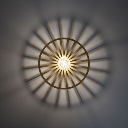 JUST LIGHT. 15635-60 - Plafoniera SPIKE 1xE27/40W/230V diametro 30 cm ottone