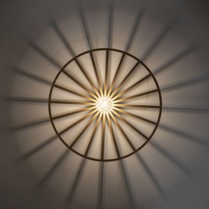 JUST LIGHT. 15636-60 - Plafoniera SPIKE 1xE27/40W/230V diametro 50 cm ottone