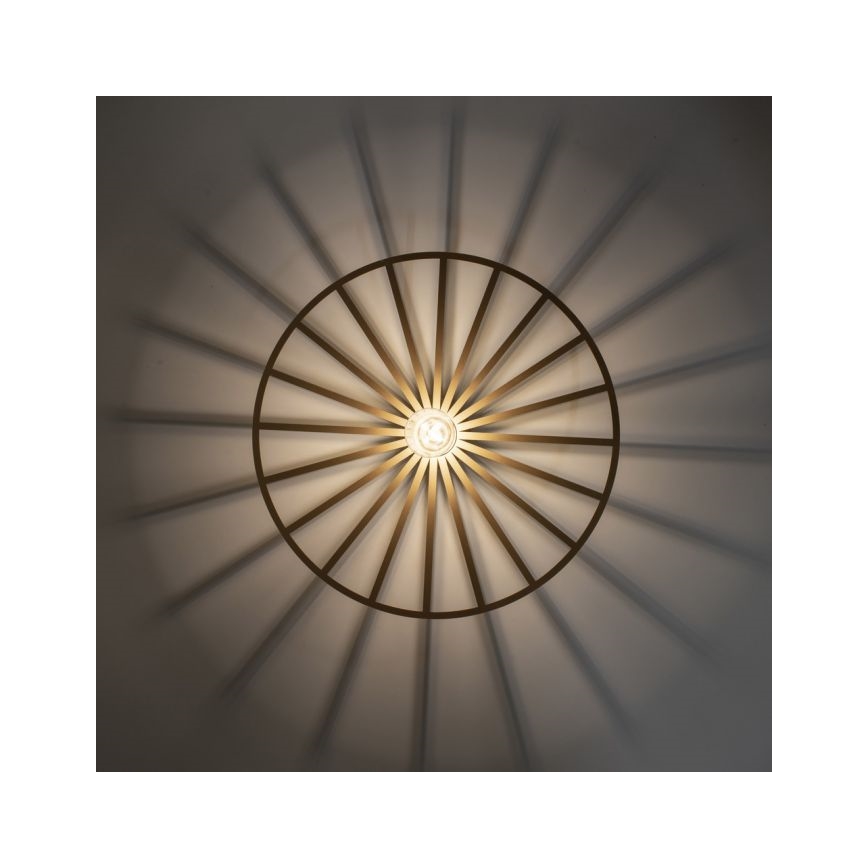 JUST LIGHT. 15636-60 - Plafoniera SPIKE 1xE27/40W/230V diametro 50 cm ottone