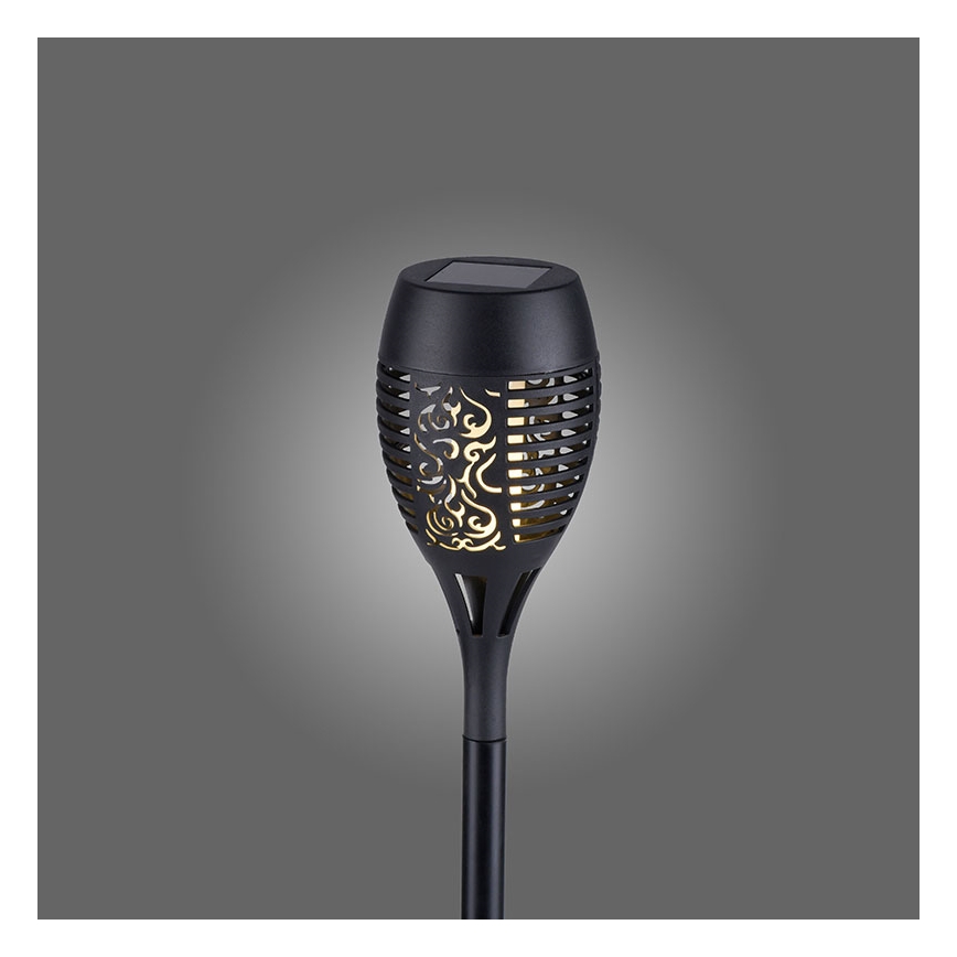 JUST LIGHT. 19106-18-3 - ENSEMBLE de 3 lampes solaires LED FACKEL LED/0,24W/1,2V 200 mAh IP44 noir