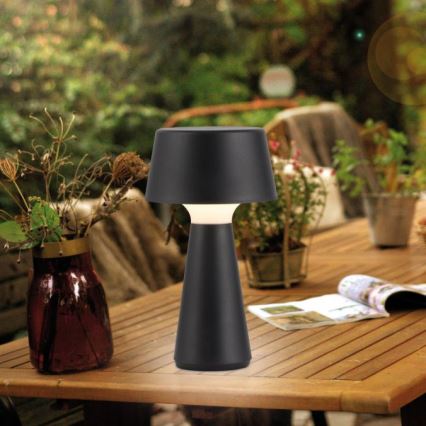 JUST LIGHT. 19260-18 - LED Dimmerabile touch per esterni lampada ABERA LED/3W/3,7V 2000 mAh USB IP54 nero