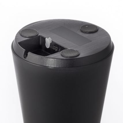 JUST LIGHT. 19260-18 - Lampe d'extérieur à intensité variable ABERA LED/3W/3,7V 2000 mAh USB IP54 noir