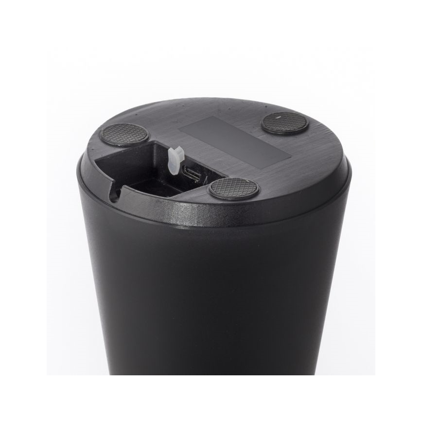 JUST LIGHT. 19260-18 - Lampe d'extérieur à intensité variable ABERA LED/3W/3,7V 2000 mAh USB IP54 noir