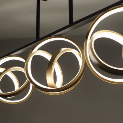 JUST LIGHT. 6245-18 - Plafonnier à intensité variable LOOP 3xLED/11W/230V 2700-5000K + télécommande