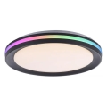JUST LIGHT. 7509018 - LED RGBW dimmbares Deckenleuchte GANGES LED/24W/230V 2700-5000K + Fernbedienung