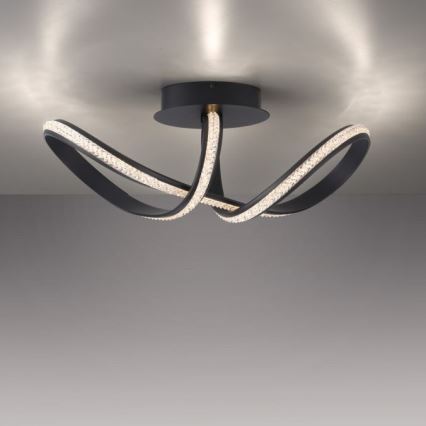JUST LIGHT. 8475-18 - Plafonnier à intensité variable BRILLA LED/29W/230V noir