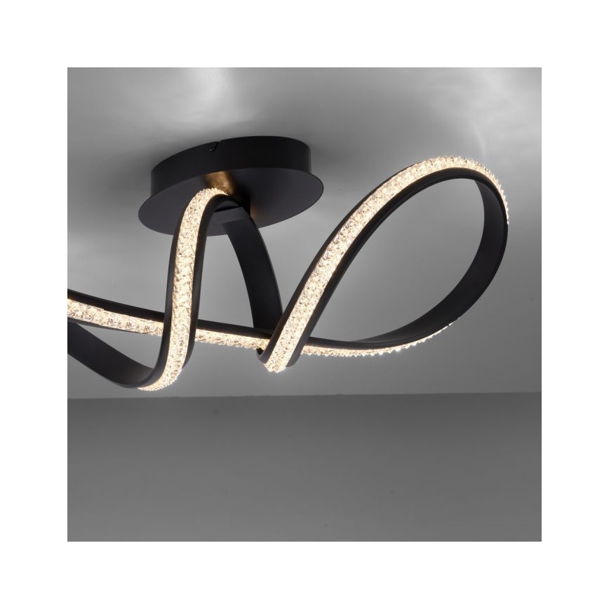 JUST LIGHT. 8475-18 - Plafonnier à intensité variable BRILLA LED/29W/230V noir