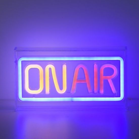 JUST LIGHT. 85013-70 - LED-Neon-Tischdekoration NEON LED/4W/5V On Air