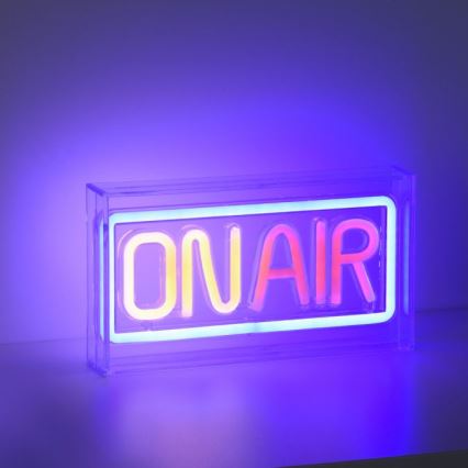 JUST LIGHT. 85013-70 - LED-Neon-Tischdekoration NEON LED/4W/5V On Air