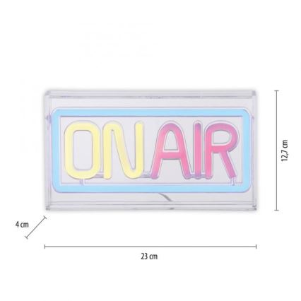 JUST LIGHT. 85013-70 - LED-Neon-Tischdekoration NEON LED/4W/5V On Air
