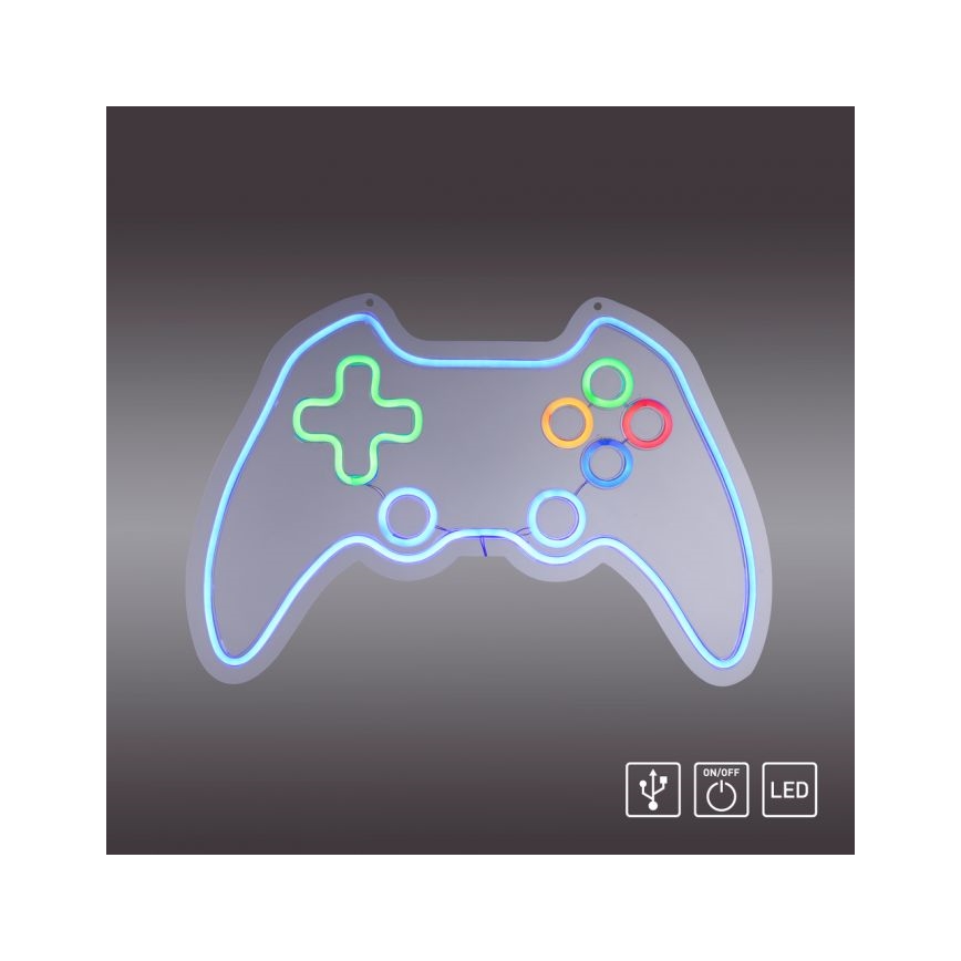 JUST LIGHT. 85022-70 - LED Decorazione murale al neon NEON 1xLED/6,5W/5V gamer