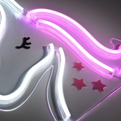 JUST LIGHT. 85025-70 - LED Decorazione murale al neon NEON LED/6,5W/5V unicorno