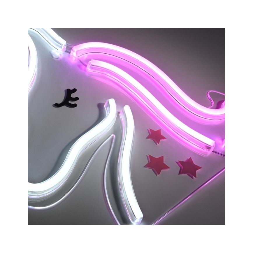 JUST LIGHT. 85025-70 - LED Decorazione murale al neon NEON LED/6,5W/5V unicorno