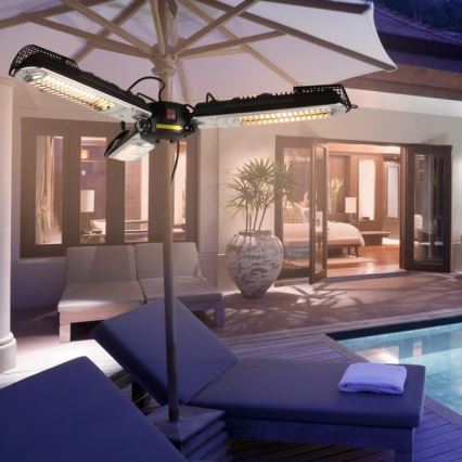 JUST LIGHT. 99513-18 - Élément chauffant extérieur GLOW 3x650W/1300W/2000W/230V IP34