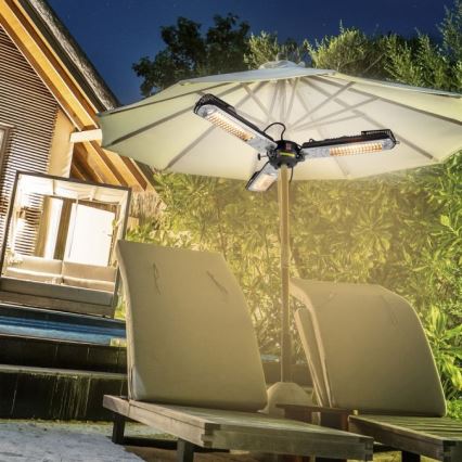 JUST LIGHT. 99513-18 - Elemento riscaldante per esterni GLOW 3x650W/1300W/2000W/230V IP34