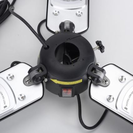 JUST LIGHT. 99513-18 - Elemento riscaldante per esterni GLOW 3x650W/1300W/2000W/230V IP34