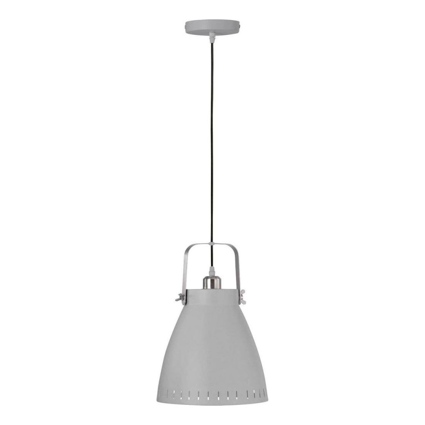 JUST LIGHT. L11160-16 - Hängeleuchte EVA 1xE27/60W/230V d 26,5 grau