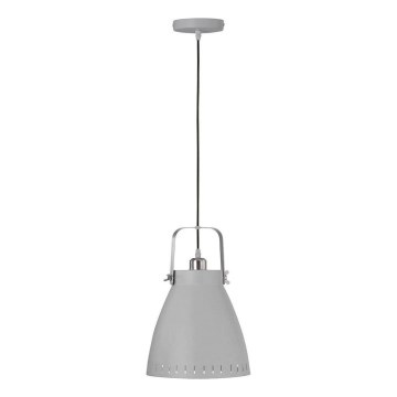 JUST LIGHT. L11160-16 - Lampadario a sospensione con filo EVA 1xE27/60W/230V diametro 26,5 grigio