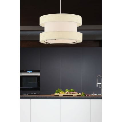 Kabel-Hängeleuchte HALO 1xE27/60W/230V, cremefarben