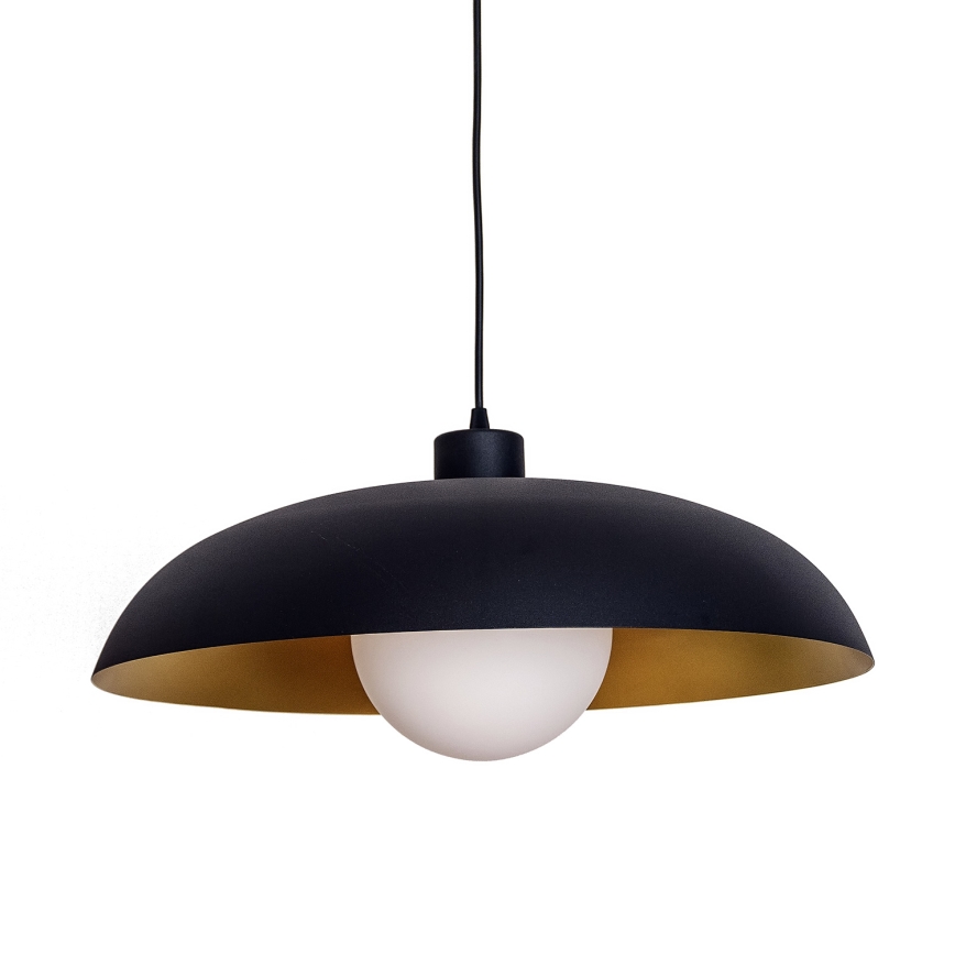 Kabel-Pendelleuchte ECLIPSE 1xE27/15W/230V schwarz/gold