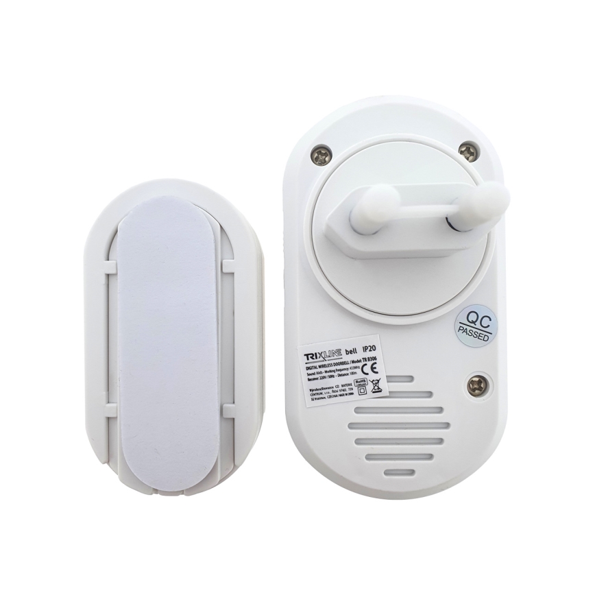 Kabellose Steckdosen-Türklingel BELL 230V + 1x23A braun