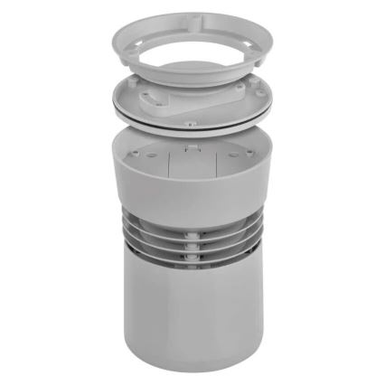 Kabellose Wetterstation mit Farb-LCD-Anzeige und Niederschlagsmesser 3xAAA schwarz