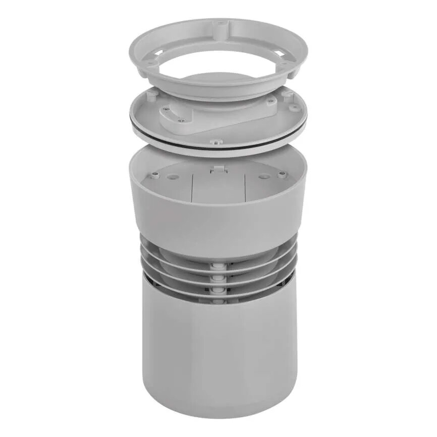 Kabellose Wetterstation mit Farb-LCD-Anzeige und Niederschlagsmesser 3xAAA schwarz