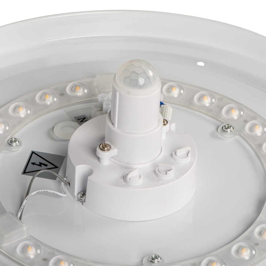 Plafoniera LED con sensore di movimento e sensore crepuscolare FOGLER LED/12W/230V Ø 28 cm