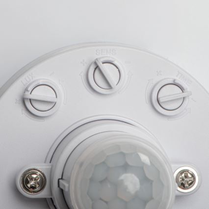 Plafonnier LED avec détecteur de mouvement et capteur crépusculaire FOGLER LED/12W/230V Ø 28 cm