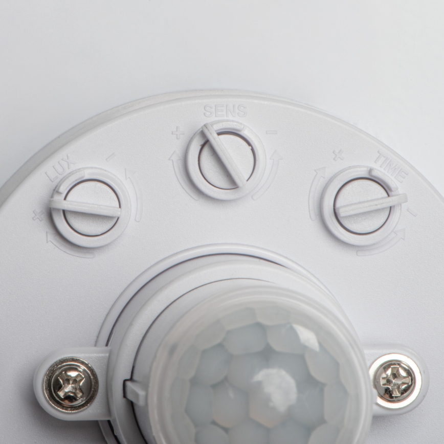 Plafonnier LED avec détecteur de mouvement et capteur crépusculaire FOGLER LED/12W/230V Ø 28 cm