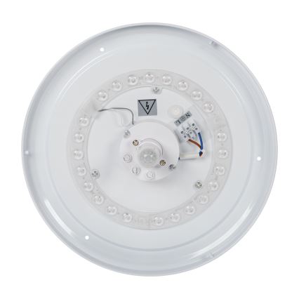 Plafonnier LED avec détecteur de mouvement et détecteur crépusculaire FOGLER LED/17W/230V Ø 33 cm