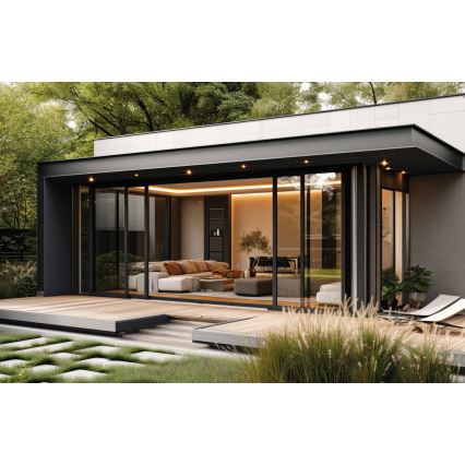 LED-Einbauleuchte für den Outdoor-Bereich IMBER LED/1W/12V 3000K d 3 cm 40 lm IP65 silbern